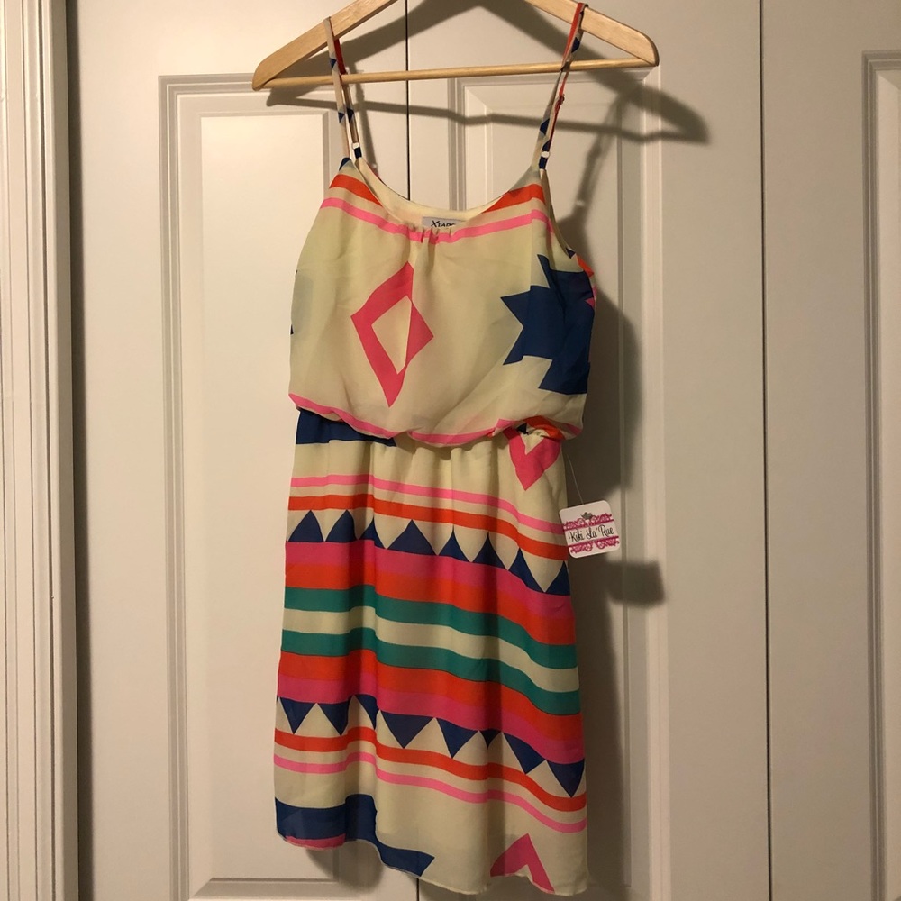 Aztec spaghetti strap dress